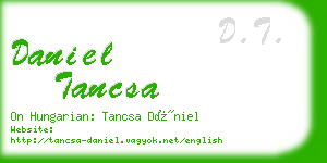 daniel tancsa business card